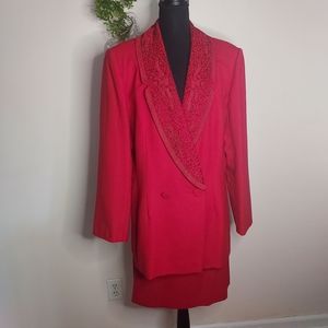 Women's Vintage Two-Piece Skirt/ Jacket Suit